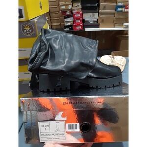 AZALEA WANG EUREVA Thigh High Boot,Black 8M US